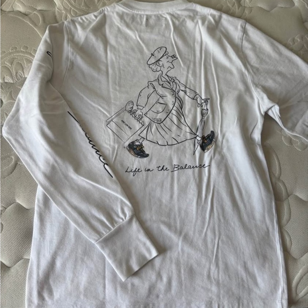 Aime Leon Dore x New Balance White Long Sleeve Tee